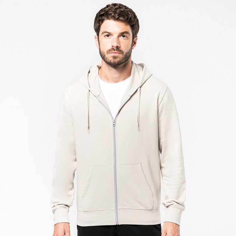 Sweat-shirt zippé Bio Homme