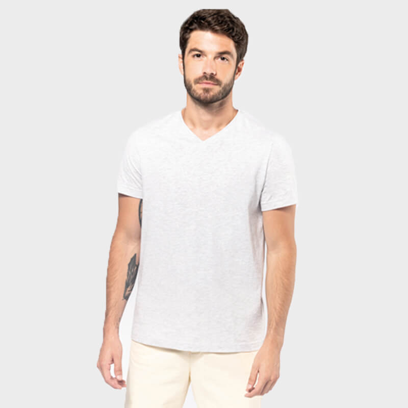 T-shirt col V Homme aux enzymes