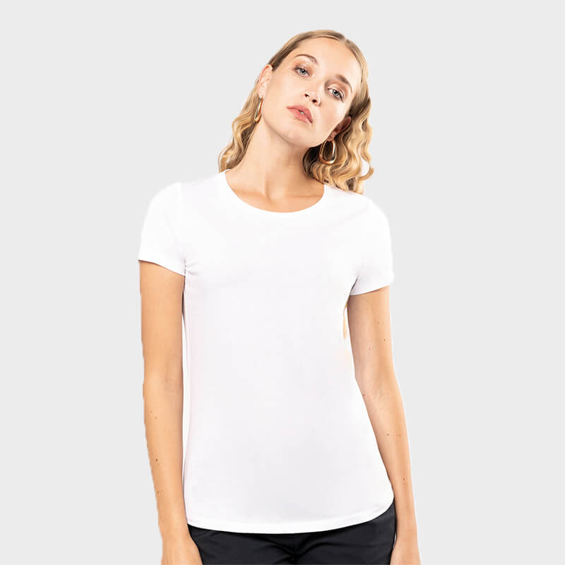 T-shirt col rond Femme Supima