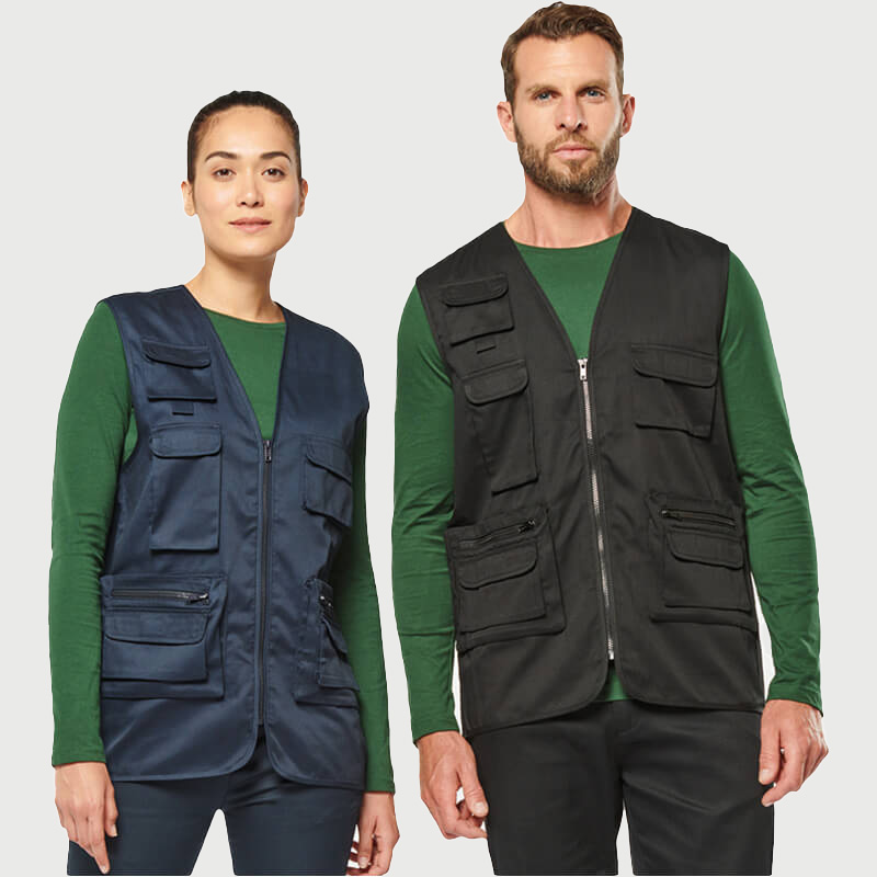 Gilet multi-poches doublé