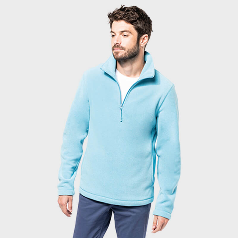 Veste micropolaire col zippé 3/4
